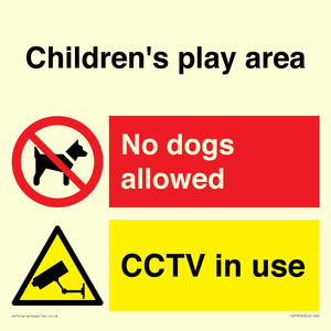 Children's play area. No dogs allowed, CCTV in use
